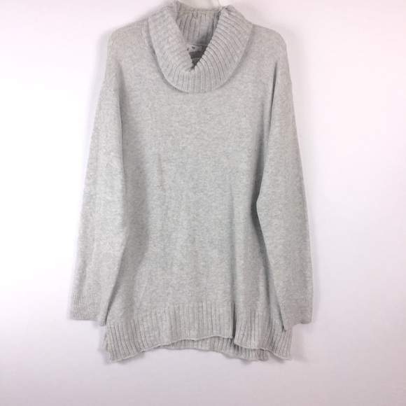 BP Longline Cowl Neck Sweater In Grey Light Heather - Picture 3 of 5